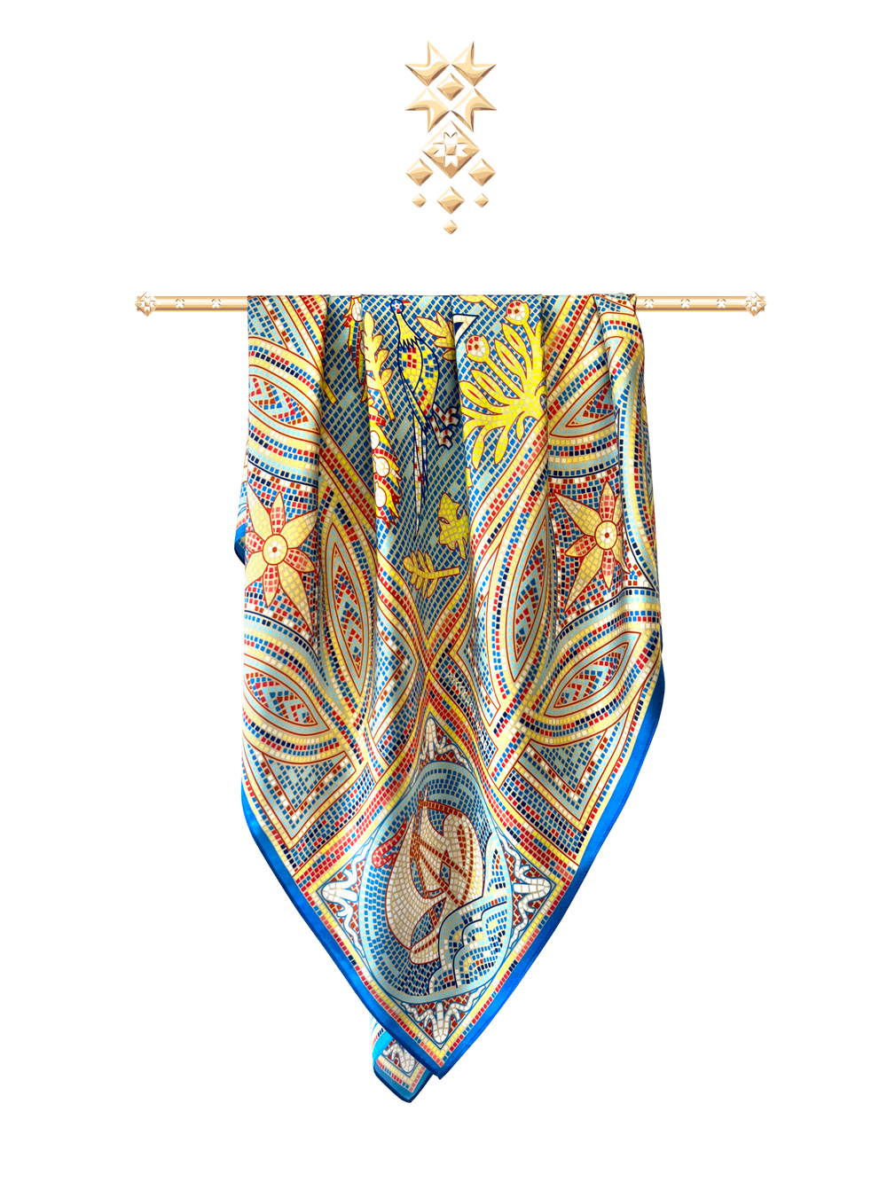 Платок «Мозаика Херсонеса» 100% шёлк