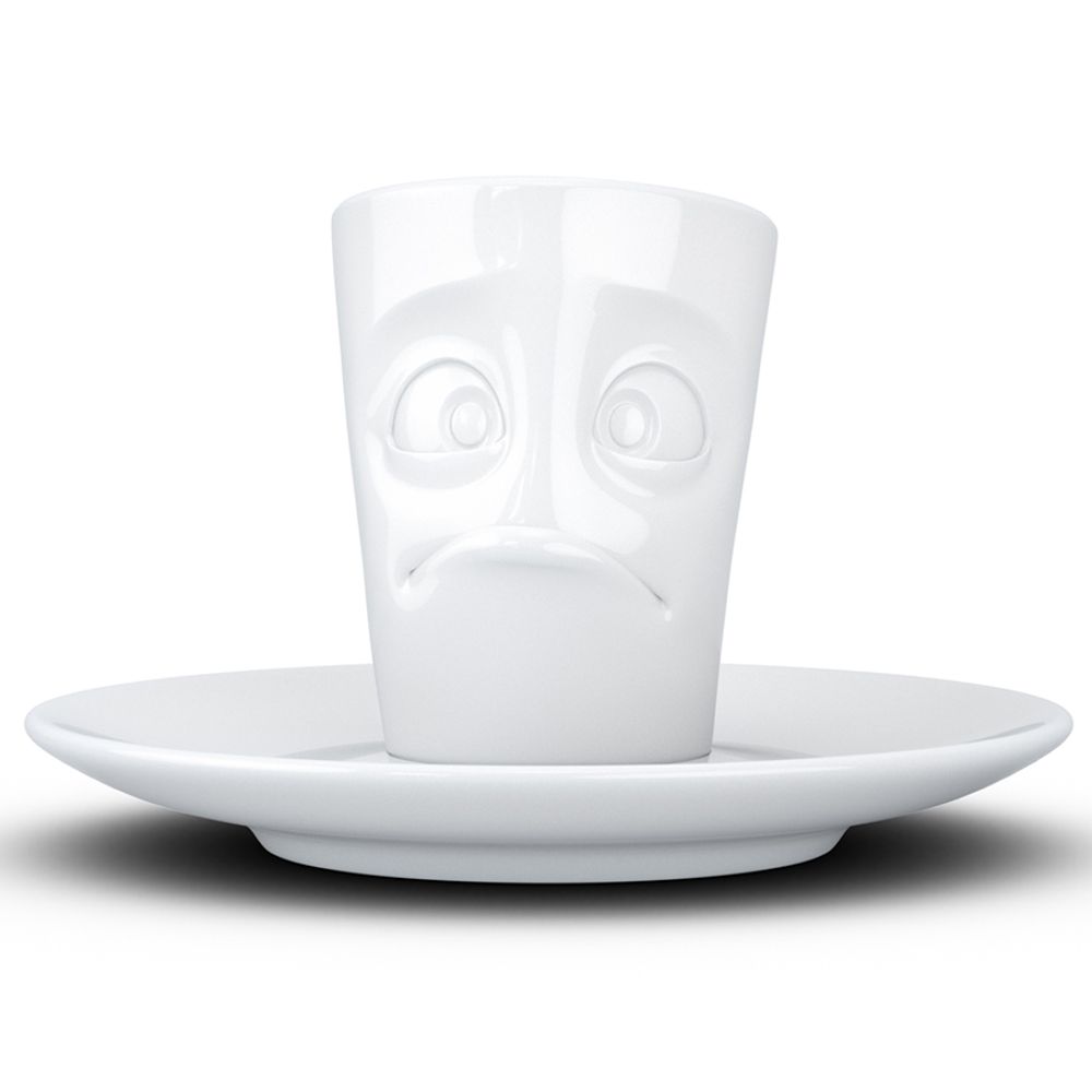 Кофейная пара Buffled, 80 мл, белая