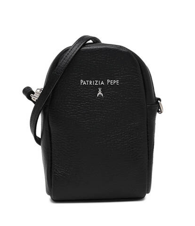 Кожаная сумка через плечо Patrizia Pepe - черный(7B0009 L001)