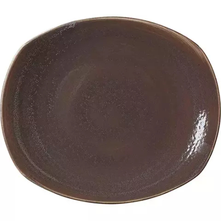 Тарелка «Революшн Гранит» мелкая фарфор D=30,5см серый,коричнев