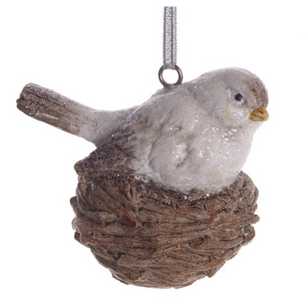 GAEM Украшение новогоднее "Птичка в гнезде", L7 W9 H9 см
