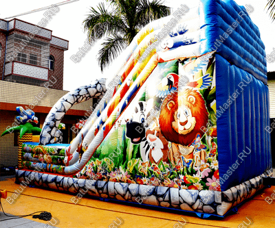 Коммерческий надувной батут "Солнечный остров" 7.5*5*5 м