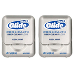 Oral-B, Glide, Pro-Health™, зубная нить для глубокого очищения, холодящая мята, 2 шт. в упаковке, 40 м (43,7 ярда)