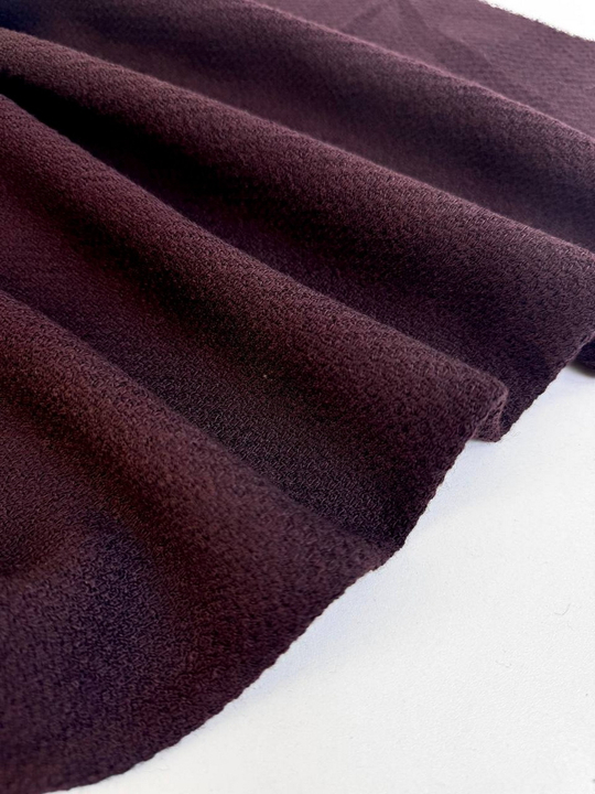 Костюмная шерсть, коричневая, жаккард, AV#153