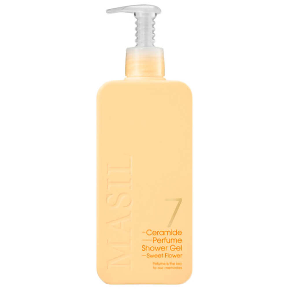 Питательный парфюмированный гель для душа с церамидами Masil 7 Ceramide Perfume Shower Gel Sweet Flower СКИДКА! Повреждена картонная упаковка