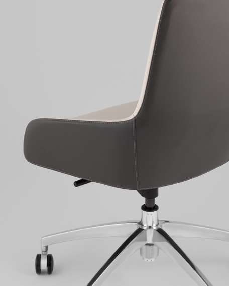 Кресло офисное TopChairs Soulo светло-серый, серый