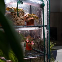 Теплица ЭРА FITO-House-5 со светильниками в комплекте 5 ярусов 1930х690х490 мм | Теплица