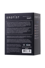 Анальная вибровтулка Erotist Shaft черная 6,9 см