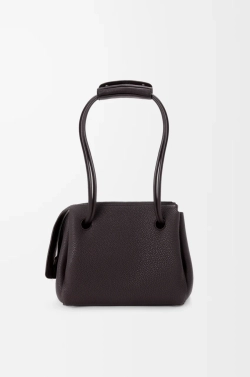 Loewe Маленькая сумка Madrid из мягкой зернистой телячьей кожи, темно-коричневый