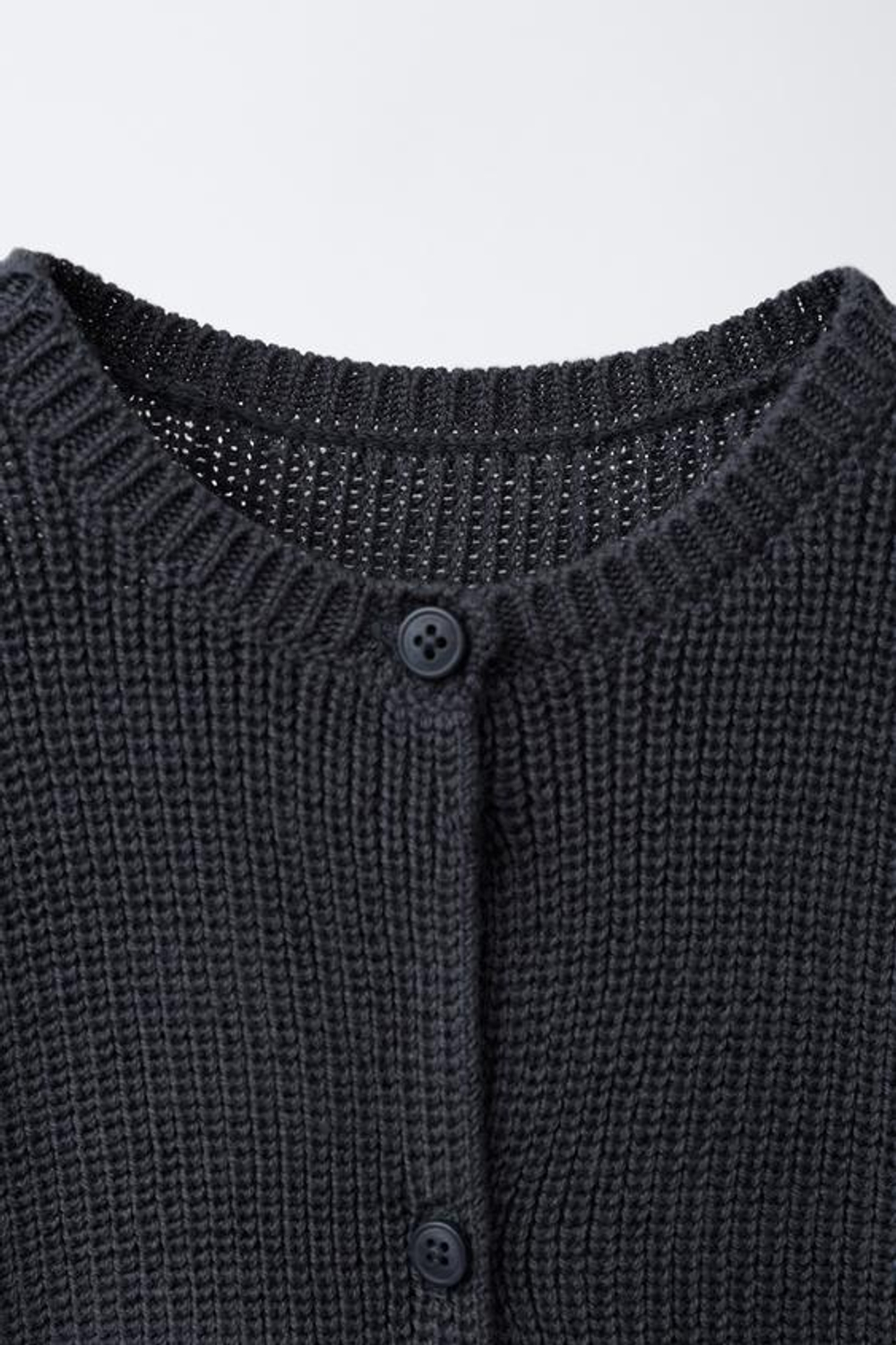 ZARA КОМБИНЕЗОН ИЗ ТРИКОТАЖА С ЖЕМЧУЖИНАМИ, СТАЛЬНОЙ