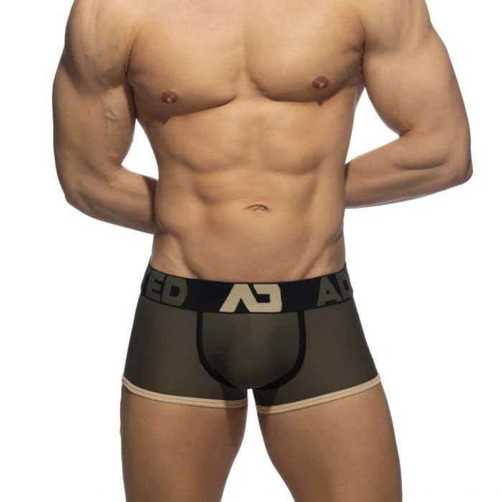 Мужские трусы хипсы хаки с пуш-ап Addicted AD1083-14