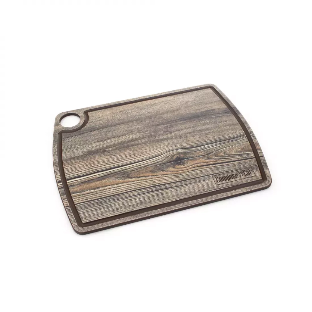 Доска разделочная c желобом 29х22см ComposeEat Fashion дуб мореный