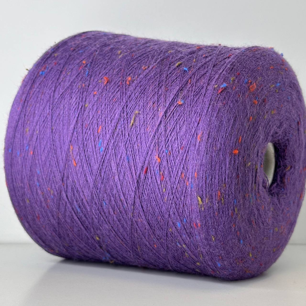 SLUBBY - Luxury Selection by Ri.Go; 98% меринос, 2% вискоза; 1400м/100гр, (2/28); col. 6311, цвет: фиолетовый с цветными вкраплениями; S502