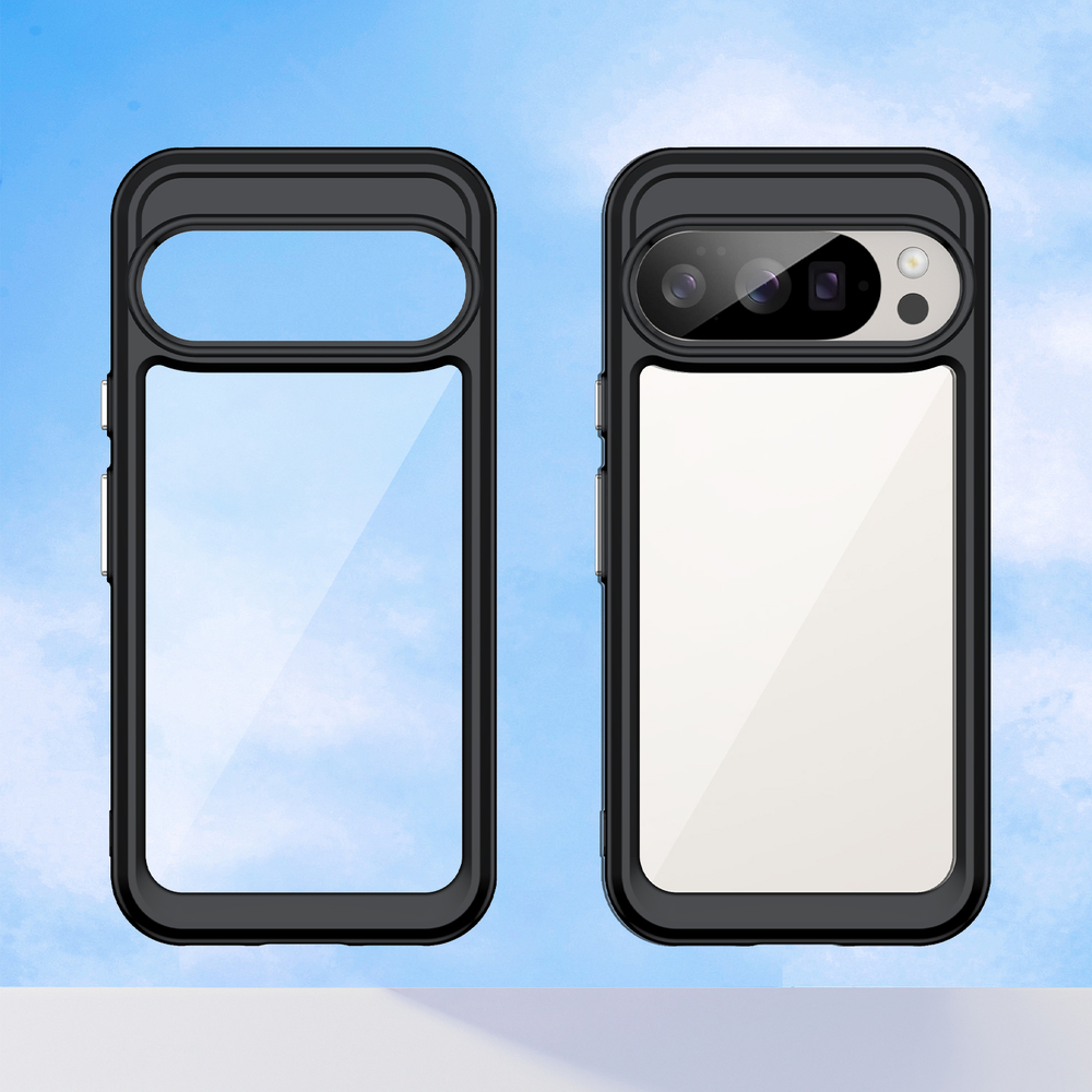 Противоударный чехол для смартфона Google Pixel 10 и 10 Pro, усиленные защитные рамки черного цвета