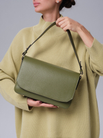 Сумка на плечо Deboro 30512 зеленая водоросль