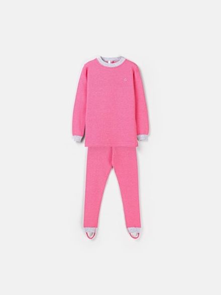 Комплект для девочки (джемпер и лосины) "Фуксия"