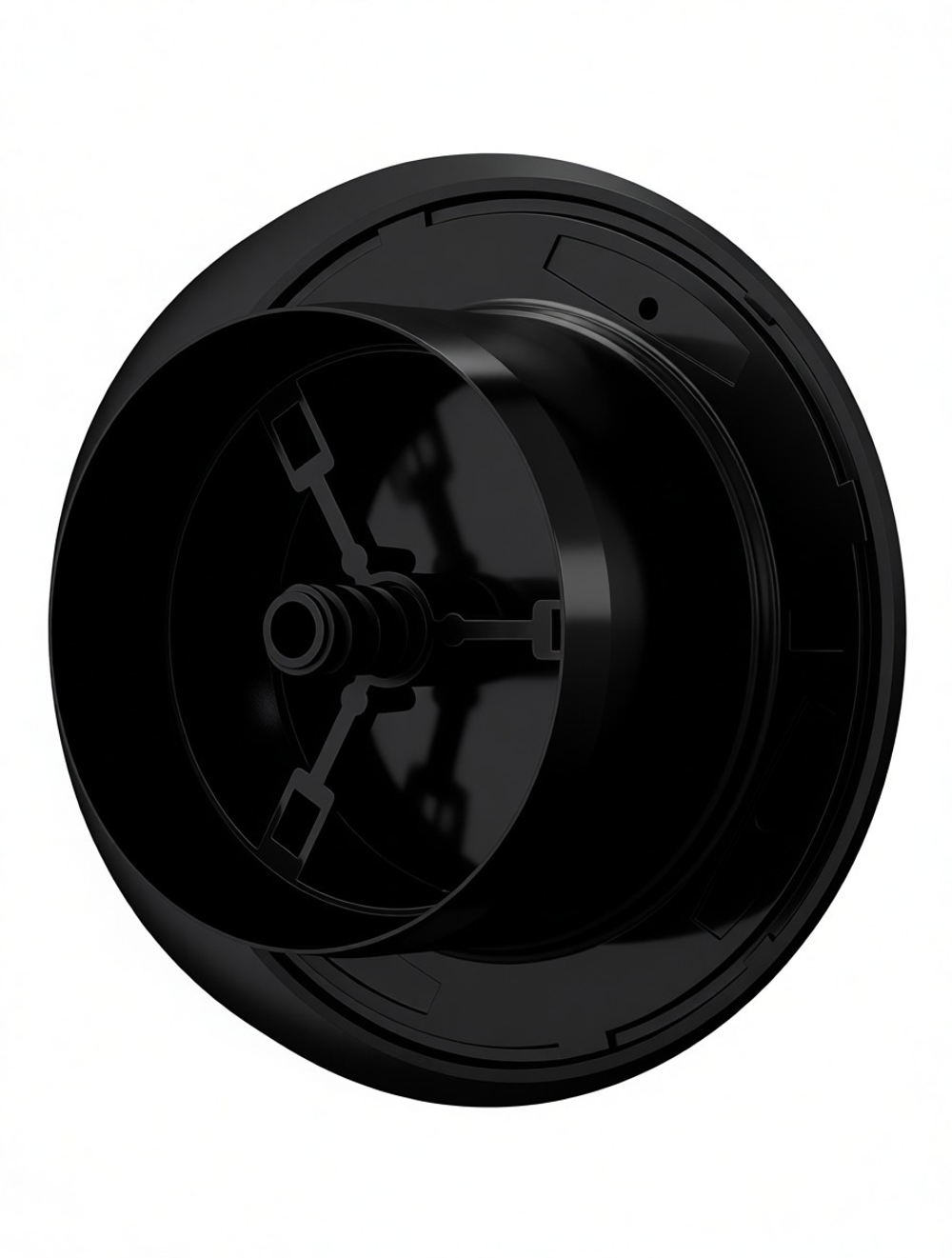 Анемостат АПВП фланец D125 регулируемый D166 пластик черный ERA