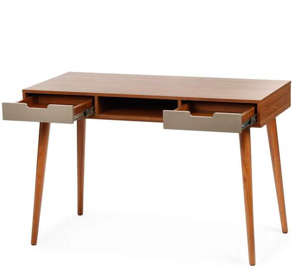 Письменный стол Dion 120х55 см, шпон ореха