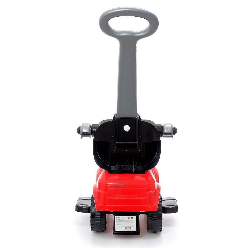 4898309 Толокар - каталка «Тачка», с родительской ручкой, цвет красный