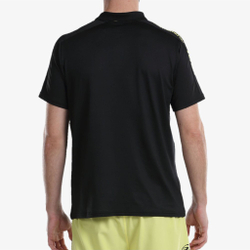 Мужское теннисное поло Bullpadel Liceo Polo Men - Black, Yellow