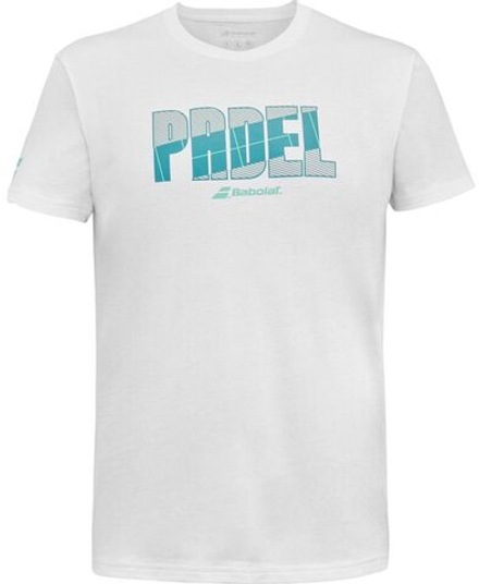 Мужская теннисная футболка Babolat Padel Cotton Men - белый