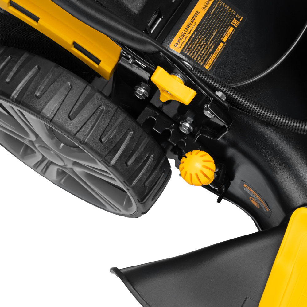 Газонокосилка бензиновая GLD-460SP-VE, 146 см3, шир. 46см, привод, вариатор, эл.старт, 60 л Denzel