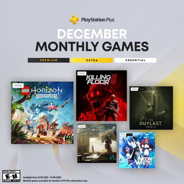 В декабре в PS Plus подарят The Outlast Trials, LEGO Horizon, Killing Floor 3 и Neon White