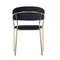 Стул Turin черный велюр с золотыми ножками | Купить в Hallberg.ru