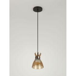 Светильник подвесной (подвес) Rivoli Iris 9186-201 1хЕ27 60 Вт модерн | Лайт