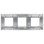 SKANDY Рамка 3-местная SK-F33N металл никель IEK