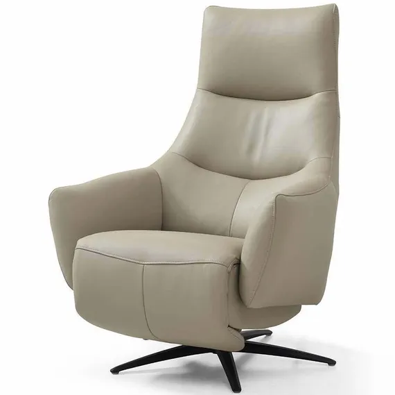 Кресло с электро-реклайнером Everse, бежевая кожа