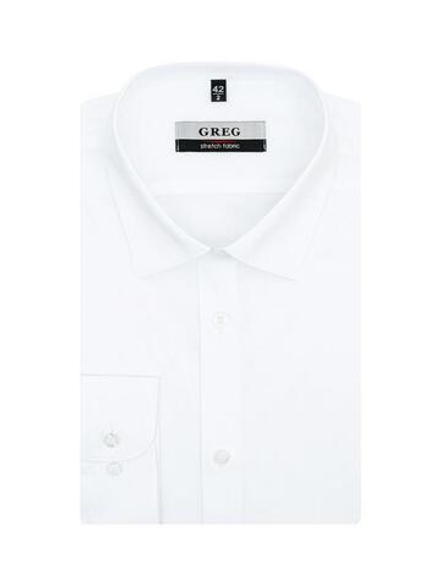 Сорочка GREG (Германия) 100/237/WH/ZN STRETCH_V "Однотон."