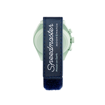 Швейцарские мужские часы Swatch x Omega Bioceramic Moonswatch Mission on Earth SO33G100