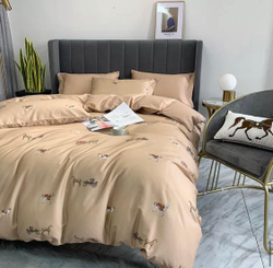 Комплект постельного белья ZEPHYR HOME ЕВРО пг. Мако-Сатин,Египетский хлопок желтый