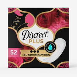 Прокладки ежедневные Discreet Plus Deo Odour Control 52 шт
