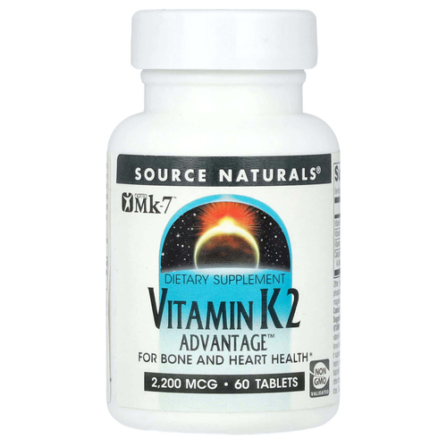 Source Naturals, Витамин K2, 60 таблеток