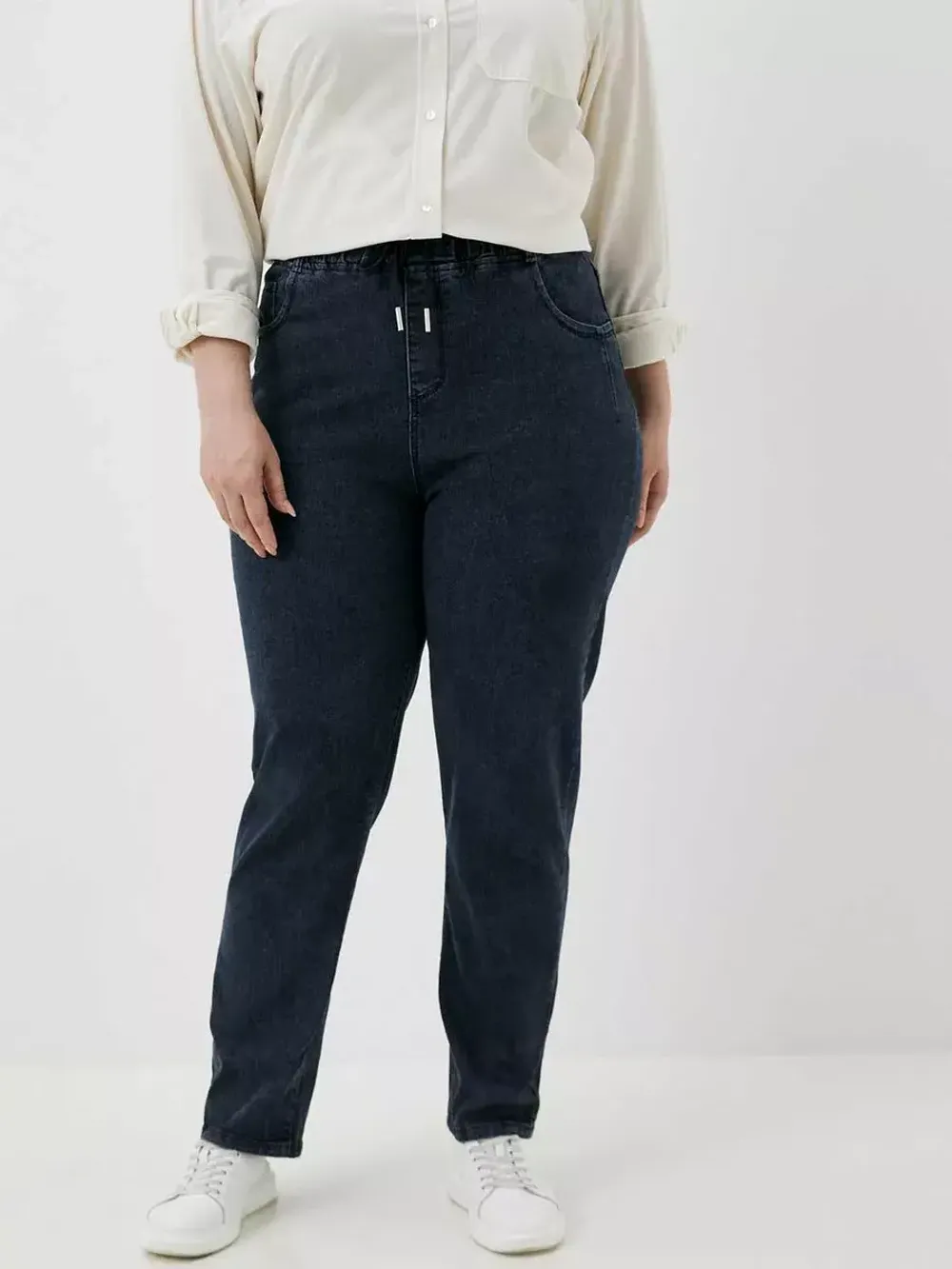 Джинсы на резинке больших размеров