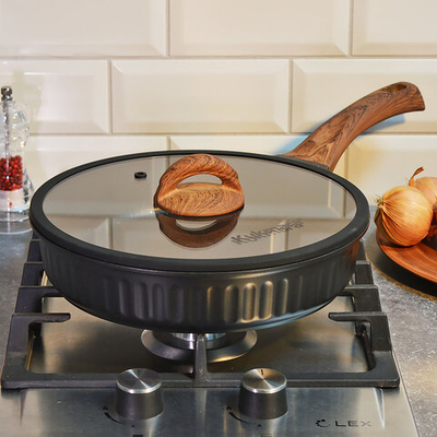 Сковорода 26см Ristretto Stella, а/пр литая со стеклянной крышкой