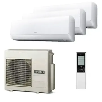 Мультисплит система на 3 комнаты Hitachi RAK-18QXE x 3 / RAM-53NP3E