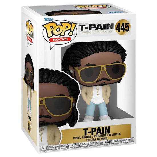 Фигурка Funko POP! Rocks T-Pain (Rappa Ternt Sanga) (445) 83826 / Фигурка Фанко ПОП! в виде американсого рэпера, T-Pain