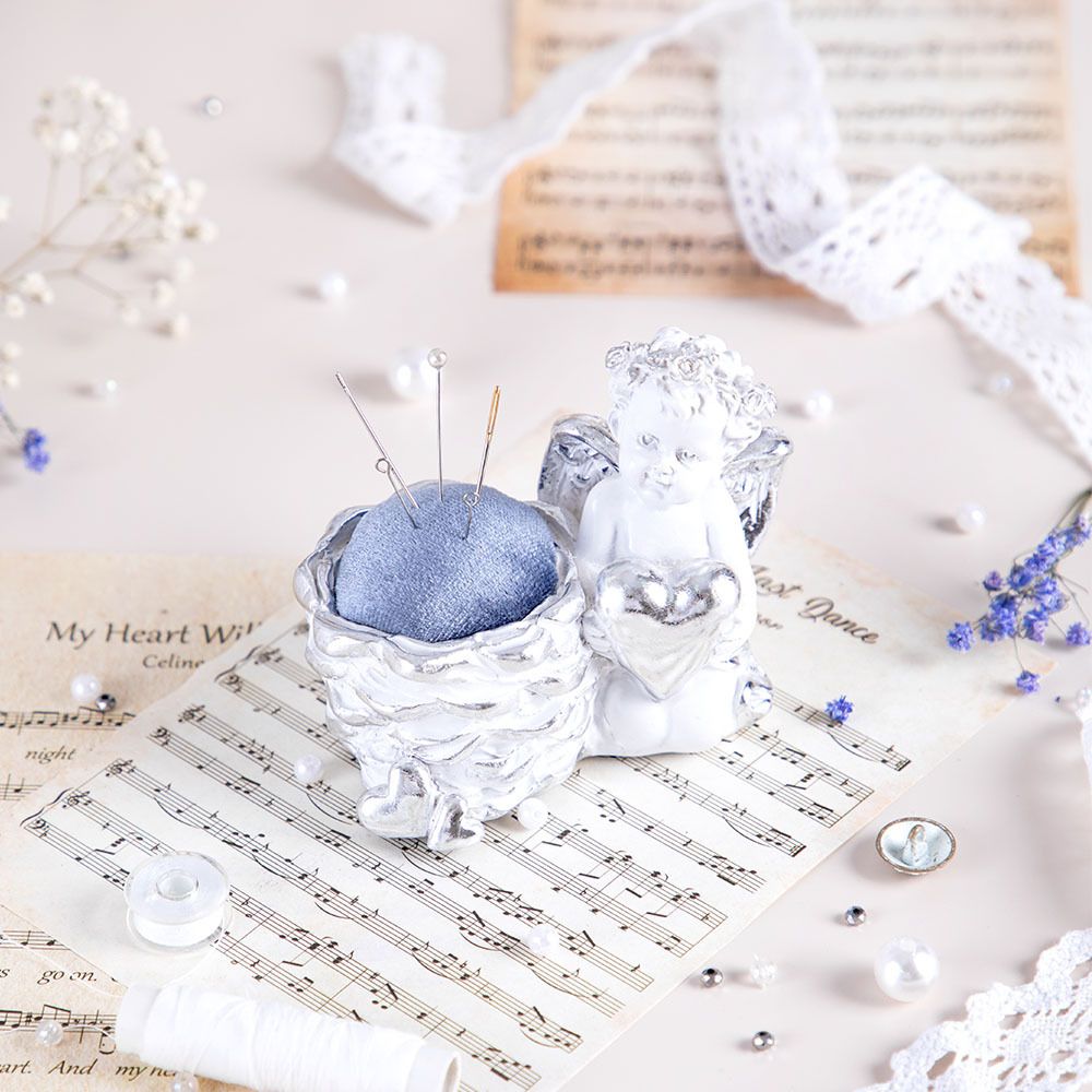 Игольница Ин Лав Белая Сильвер