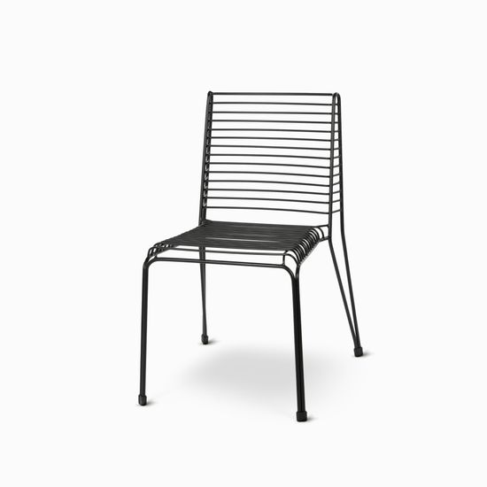 Стул Lugne черный металлический 