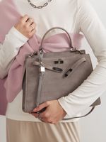 БРЕЛОК «CHARM» 01 ЗАМША СЕРЫЙ