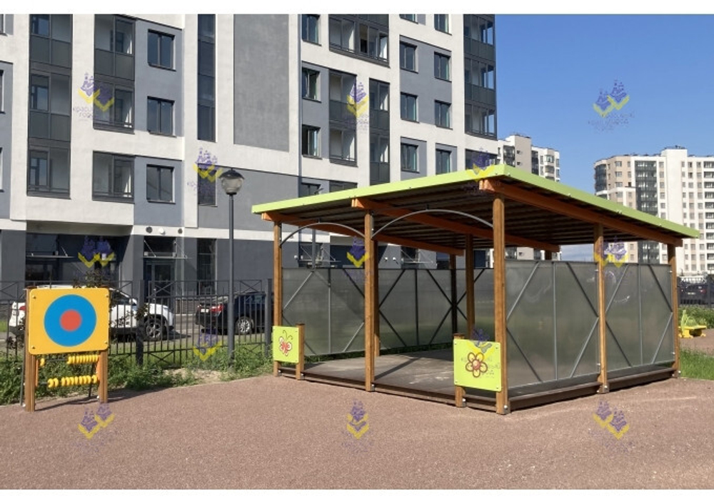 Теневой навес 20 кв. метров