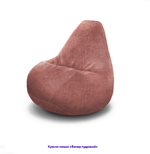 Кресло-мешок Груша, однотонное, велюр