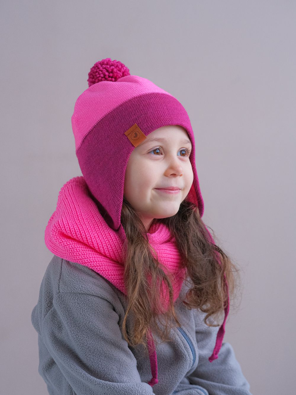 Снуд-резинка вязаный (Флокс)