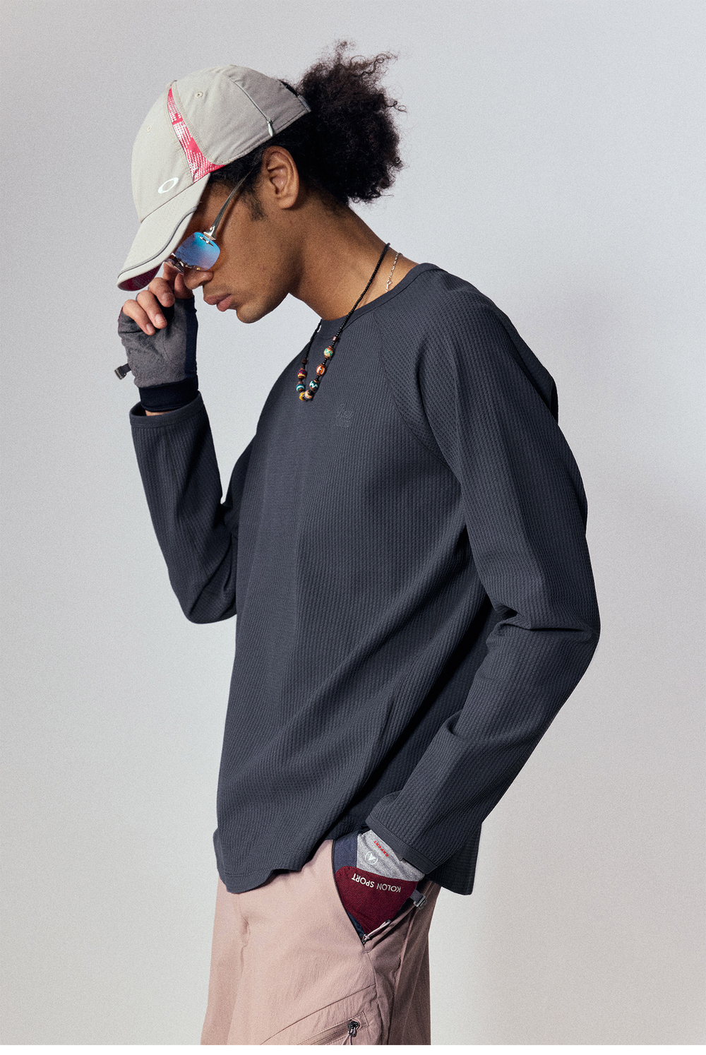 Лонгслив Nothomme Waffle Grid Basic Long-Sleeve