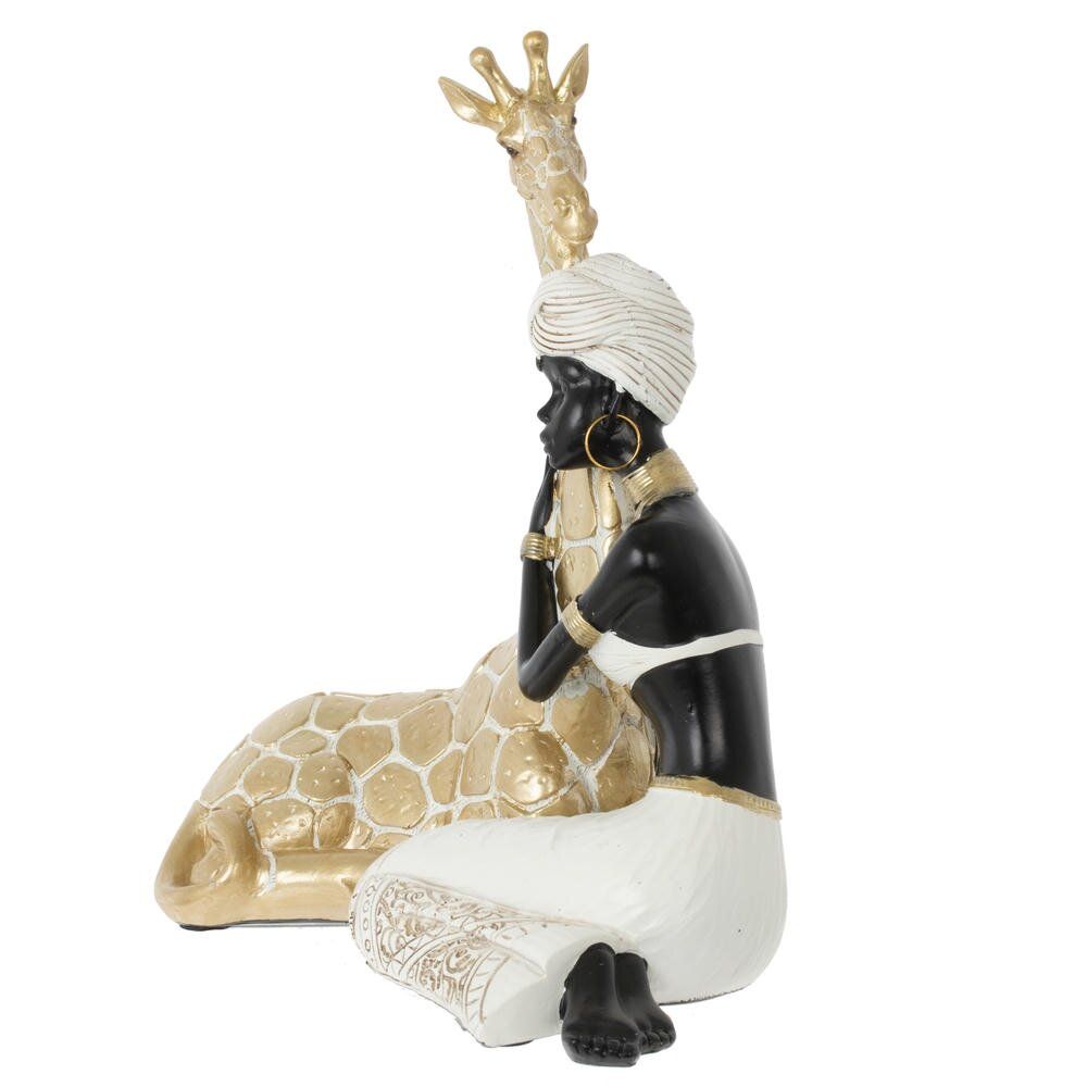 GAEM Фигурка декоративная "Африканка с жирафом", L22,5 W12 H25 см