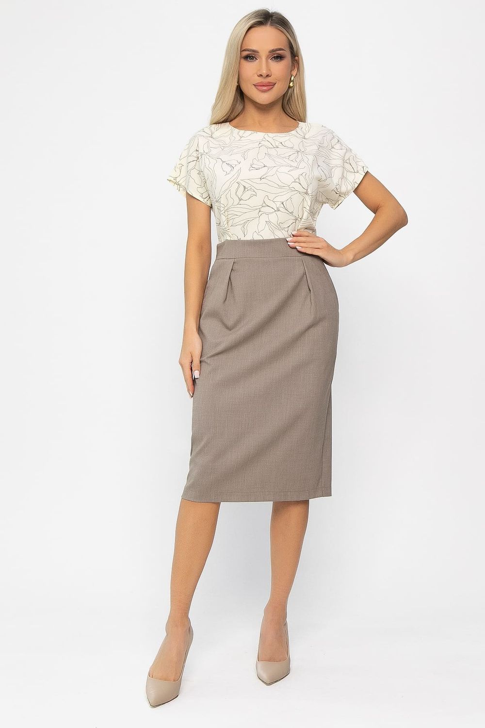 Платье Юстина (бежевое) П13663-16М LT Collection