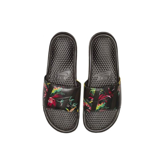 Nike Benassi Slip 'Black Red Green'